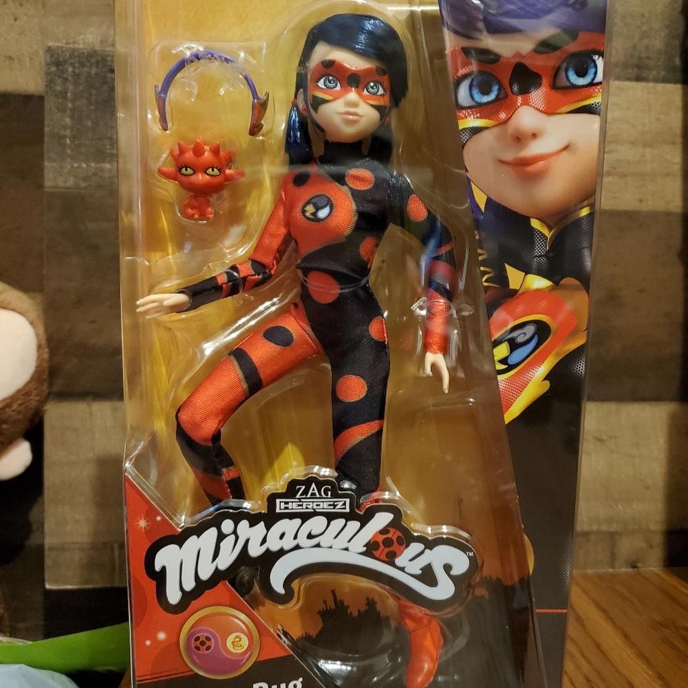 Miraculous Dragonbug 10.5" Fashion Doll with Lonng Kwami and Dragon Headband NIB